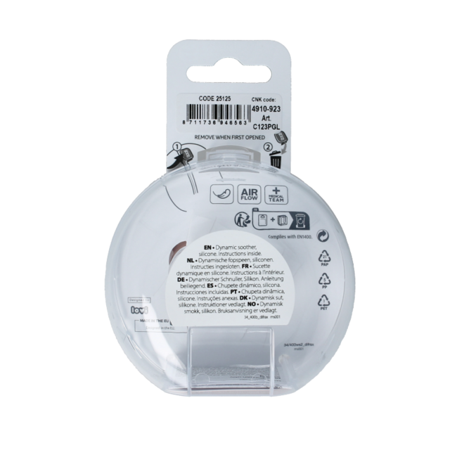 Chupete Glow Dynamic 0-6 meses ivory/blush 2 unidades