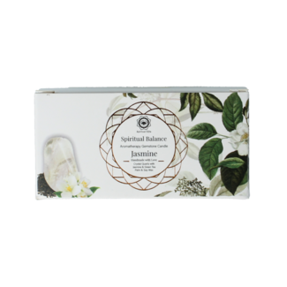 Green Tree Bougie parfumée Green Tree pierre précieuse équilibre spirituel jasmin 70 g