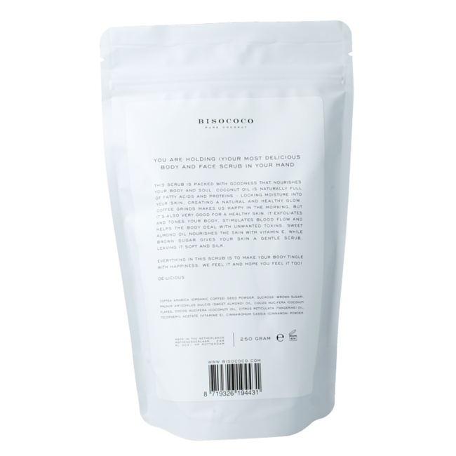 Exfoliante de café Bisococo 250 gramos