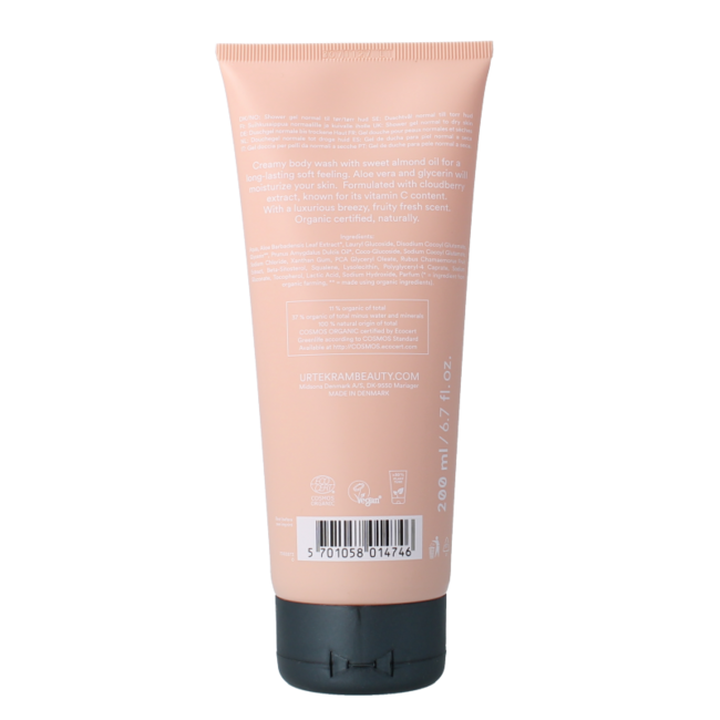 Gel de baño cremoso Urtekram Nordic Berry 200 mililitros