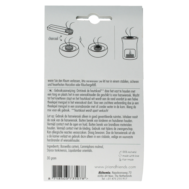 Jiri & Friends Encens en résine Royal Incense 30 g