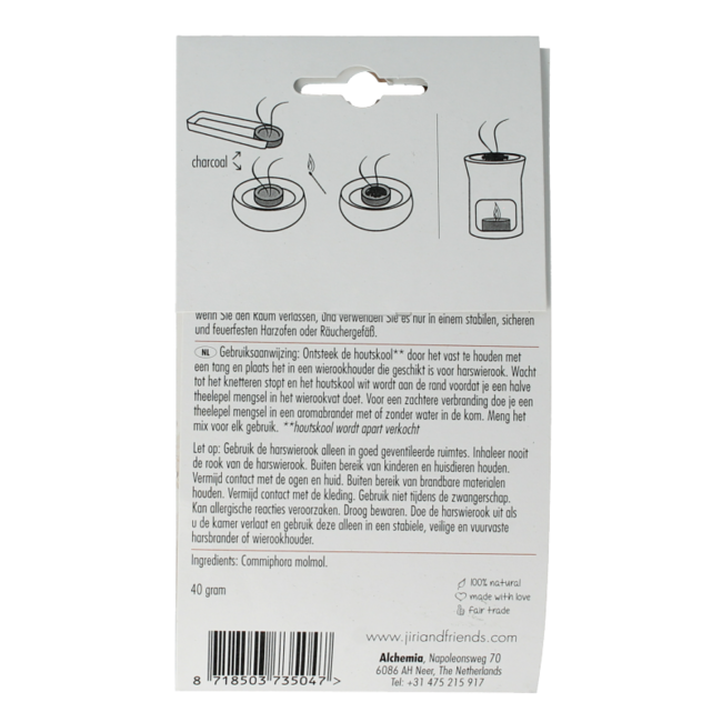 Jiri & Friends Somali Myrrh Resin Incense 40g