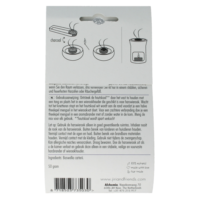 Jiri & Friends Resin Incense Frankincense Olibanum 50 Gram