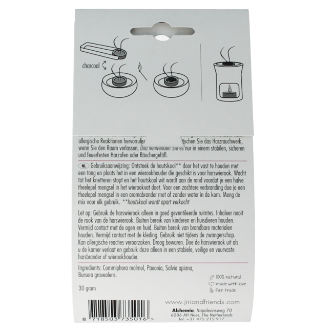 Jiri & Friends Graceful Resin Incense 30g