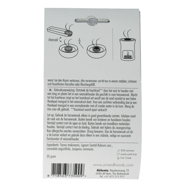 Jiri & Friends Resin Incense Courage 30g