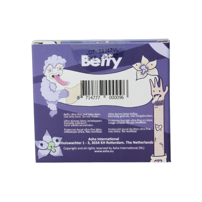Beffy Dental Dams 4 vanilla 4 Pieces