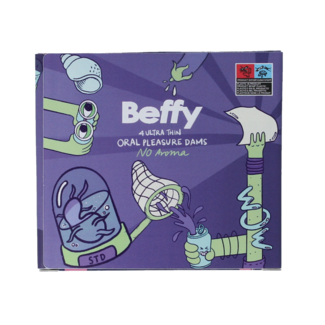 Beffy Beffy Dental Dams 4 no aroma 4 Pieces