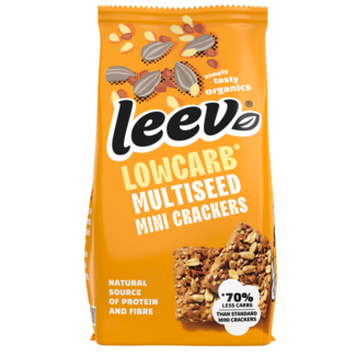 Leev Leev Lowcarb mini krakersy wielozbożowe bio 85 Gram