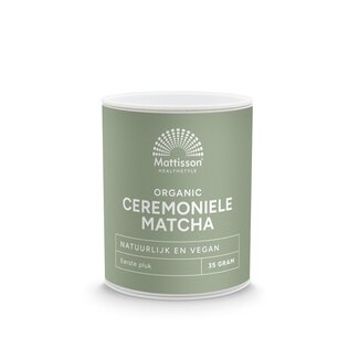 Mattisson Mattisson Matcha en polvo ceremonial orgánico 35 gramos
