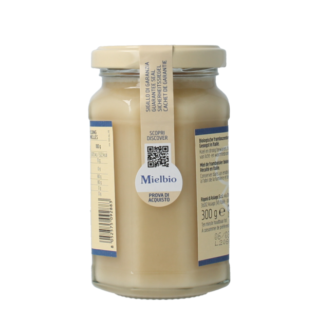 Framboos creme honing bio 300 Gram