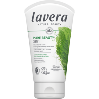 Lavera Lavera Pure Beauty 3-en-1 nettoyant gommage masque 125 ml