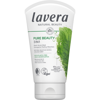 Lavera Lavera Pure Beauty Maska-Peeling-Żel do mycia 3w1 125 Mililitrów