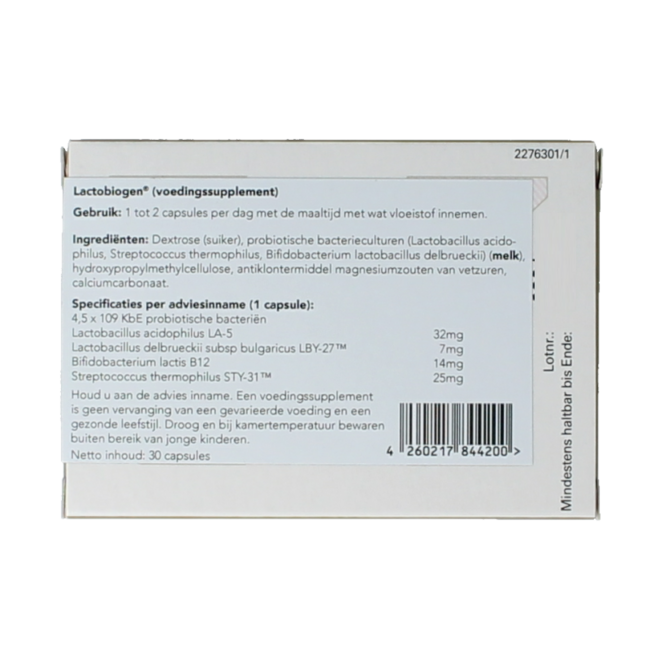 Laves Lactobiogen 30 Gélules