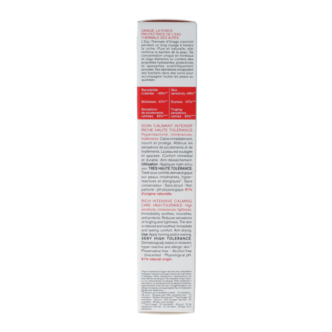 Uriage Tolederm control rich soothing care 40 Millilitres
