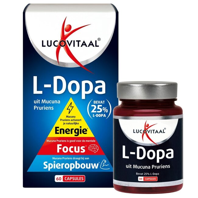 Lucovitaal L-Dopa Mucuna Pruriens 60 Gélules
