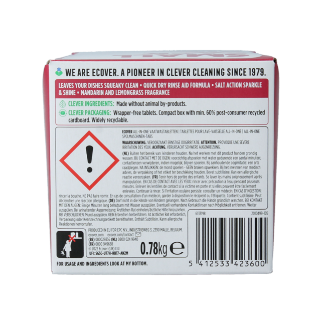 Tablettes lave-vaisselle tout-en-un 45 tablettes