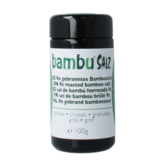 Bambu Salz Bambu Salz Sal de bambú gruesa tostada 9 veces 100 Gramos