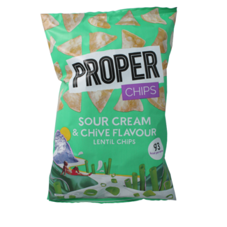 Proper Chips Proper Chips Chips sabor crema agria y cebollino 85 gramos