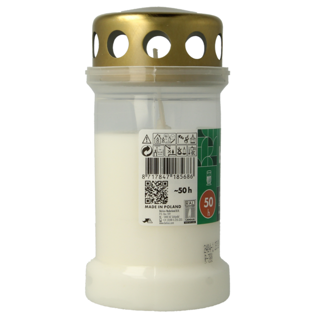 Bolsius Memorial Light No. 3 Transparent 1 Piece