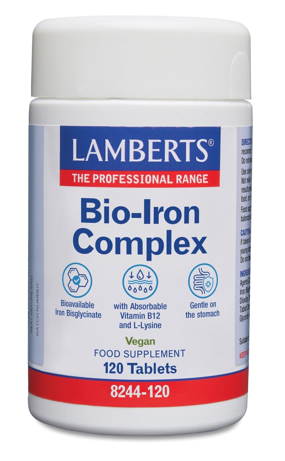 Lamberts Bio-ferro Complex: Energia e Vitalità - 120 Compresse