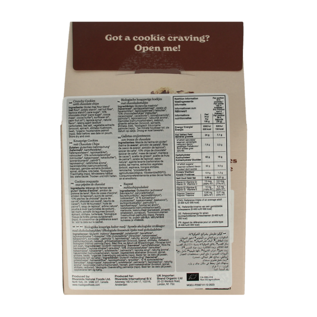 Made Good Crunchy cookies chocolate chip organic 200 Gram