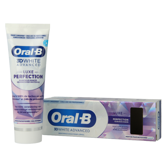 Oral B Toothpaste 3D white luxe perfection 75 Millilitres