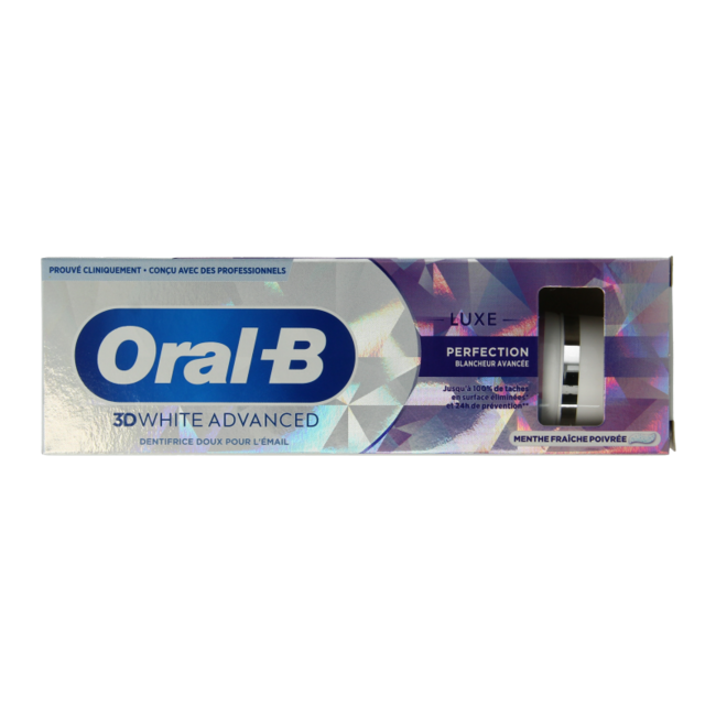 Oral B Toothpaste 3D white luxe perfection 75 Millilitres