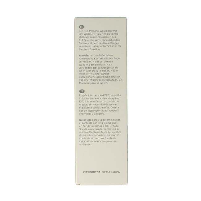 F.I.T Muscle care Balsamo Sportivo con Applicatore Personale 75 Millilitri