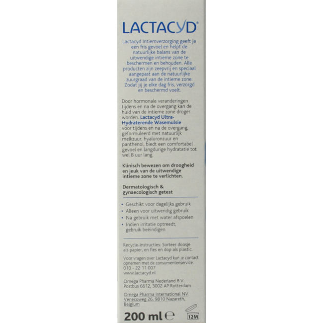 Lactacyd Waschemulsion ultra-hydratisierend Menopause 200 Milliliter