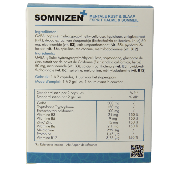 Somnizen plus con escholtzia 60 Capsule