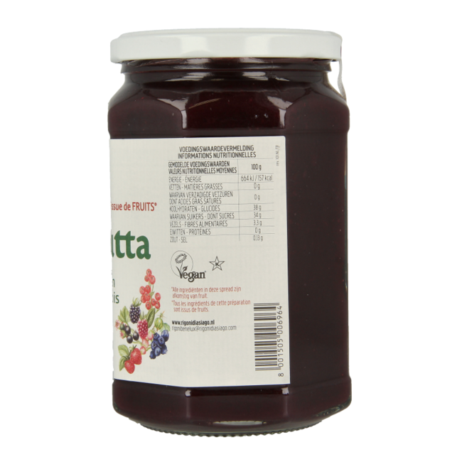 Confiture de fruits des bois bio 630 Grammes