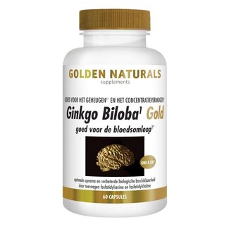 Golden Naturals Golden Naturals Ginkgo biloba gold 60 Vegetarische capsules