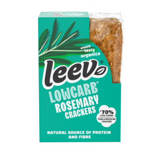 Leev Leev Organic Qrackers Rosemary & Sea Salt 3 x 2 pieces (6 pieces)