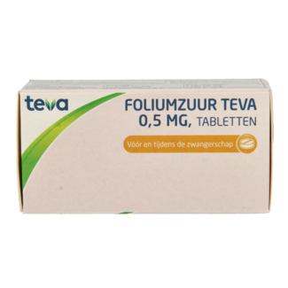 Teva Ácido fólico 0,5 mg 90 unidades