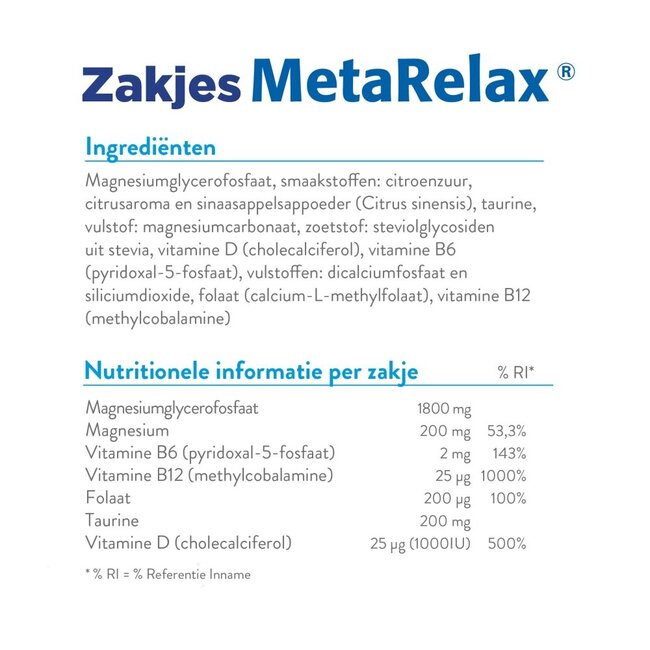Metarelax sobres 20 unidades