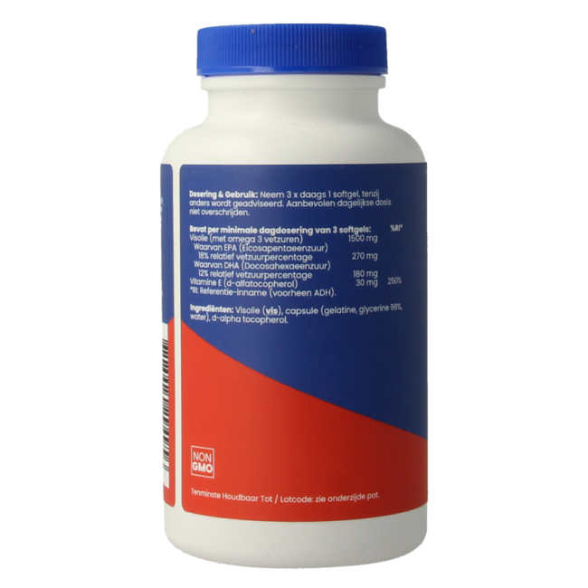 OrthoVitaal Aceite de Pescado 500mg EPA 18% DHA 12% 120 Cápsulas Blandas
