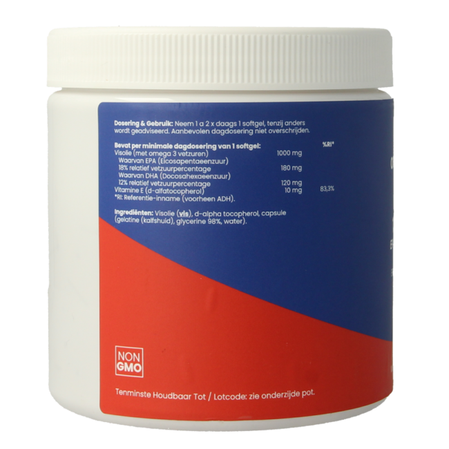 OrthoVitaal Aceite de Pescado 1000mg EPA 18% DHA 12% 360 Cápsulas Blandas