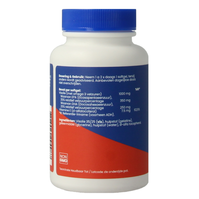 OrthoVitaal Aceite de Pescado 1000mg EPA 35% DHA 25% 60 cápsulas blandas