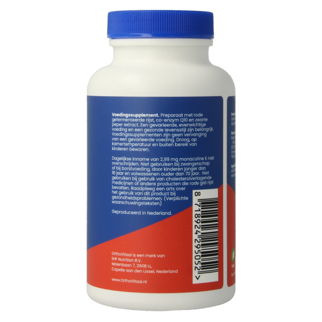 OrthoVitaal Rode gist rijst complex 120 Tabletten
