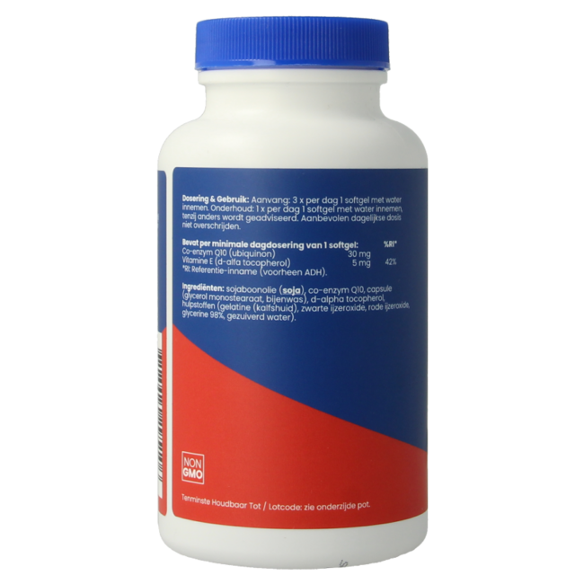 Co-enzyme Q10 30 mg avec vitamine E 150 capsules molles