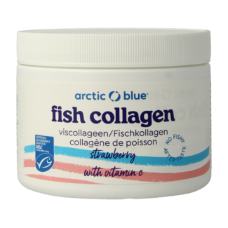 Arctic Blue Arctic Blue Colágeno de pescado en polvo MSC fresa 150 gramos