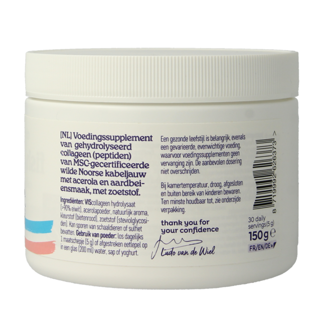 Arctic Blue Fish Collagen Powder MSC Strawberry 150g