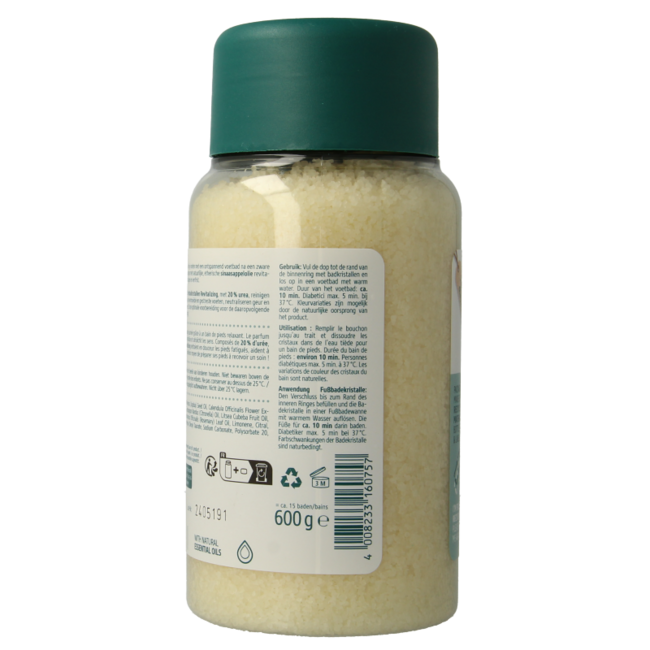 Kneipp Cristales para baño de pies vitalizantes caléndula y naranja 600 g