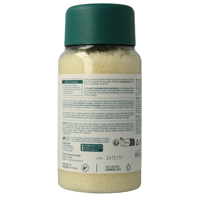 Kneipp Foot Care Vitalising Foot Bath Crystals Calendula & Orange 600g