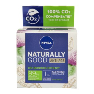 Nivea Nivea Naturally Good krem na noc przeciwstarzeniowy 50 mililitrów