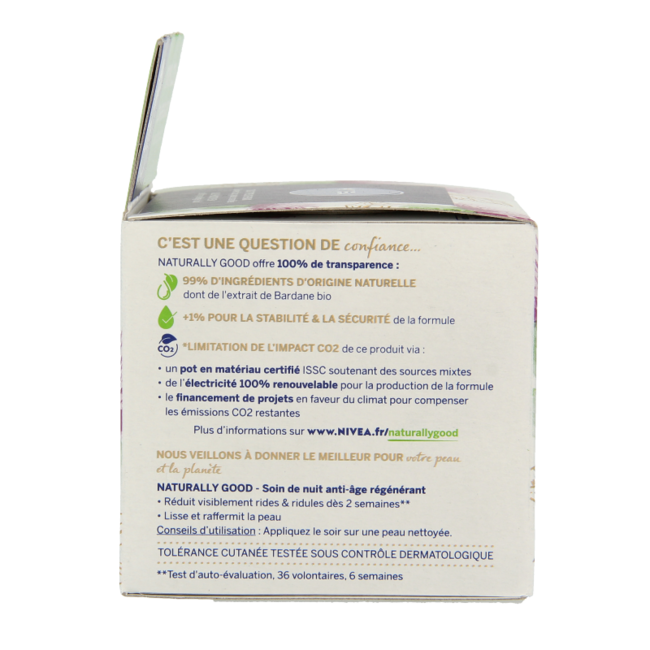 Nivea Naturally good nachtcreme anti-age  50 Milliliter