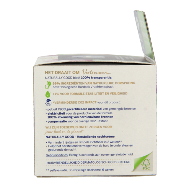 Nivea Naturally Good crema de noche antiedad 50 mililitros