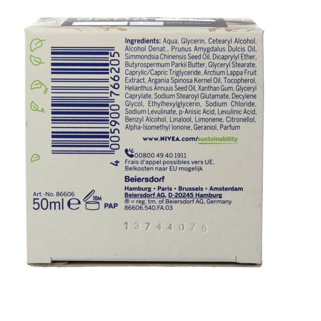 Nivea Naturally Good crema de noche antiedad 50 mililitros