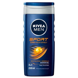Nivea Gel de ducha deportivo para hombre 250 mililitros