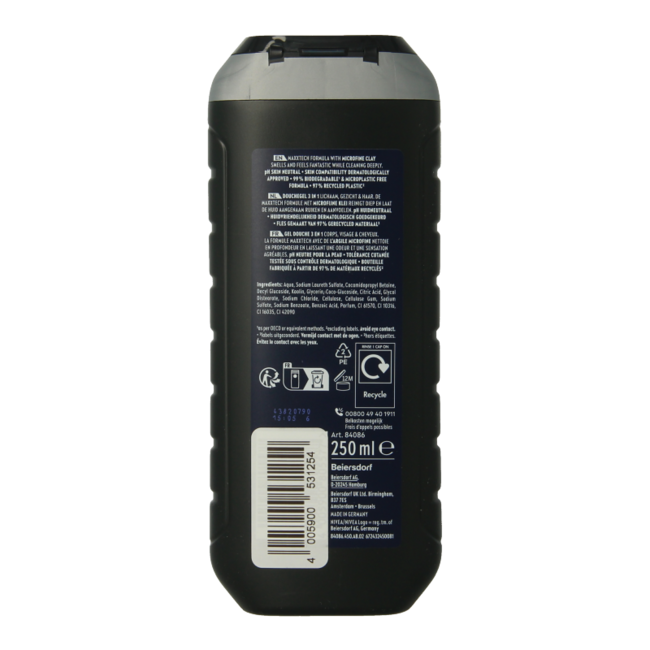 Nivea Men Deep Duschgel 250 Milliliter